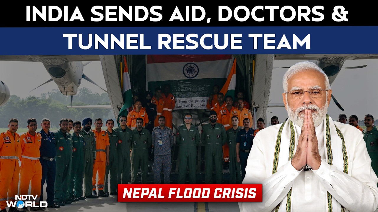 Nepal Flood Rescue: India Sends 10 Tonnes Of Aid, Medical & Tunnel Rescue Teams