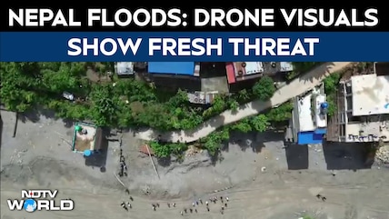 Nepal Floods: Drone Visuals Show Fresh Threat In Trishuli