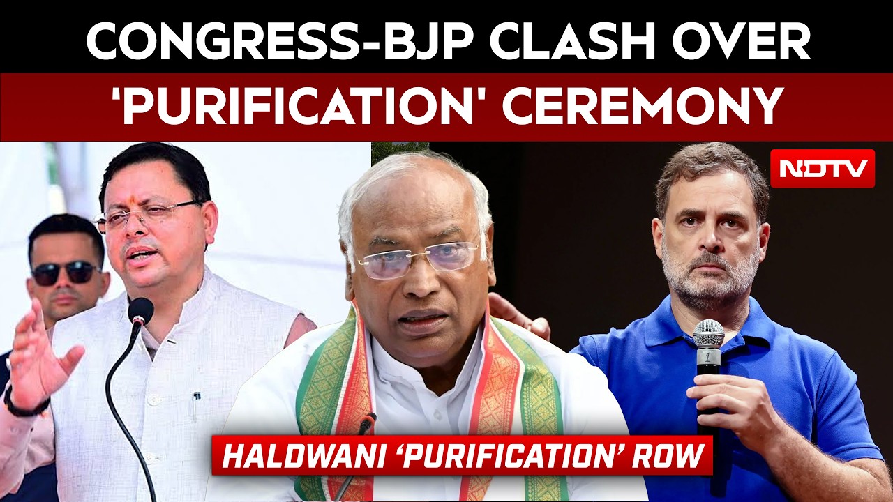 Congress-BJP War Escalates Over 'Purification' Ceremony Held After Kharge's Haldwani Rally