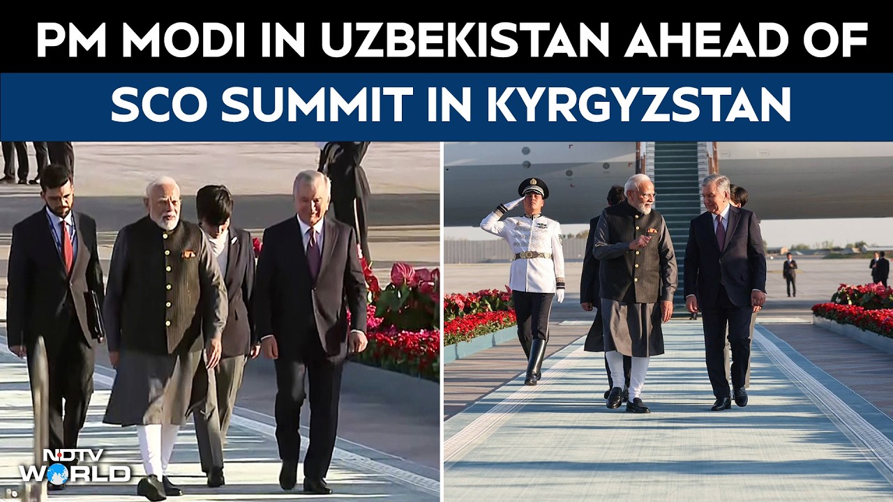 PM Modi In Uzbekistan For Bilateral Talks, Heads To Kyrgyzstan For SCO Summit