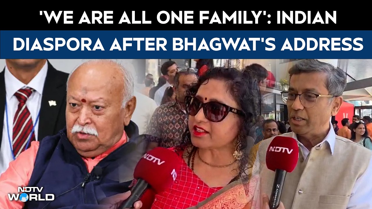 Mohan Bhagwat News | 'We Are All One Family': Indian Diaspora Reacts To Bhagwat's New York Address