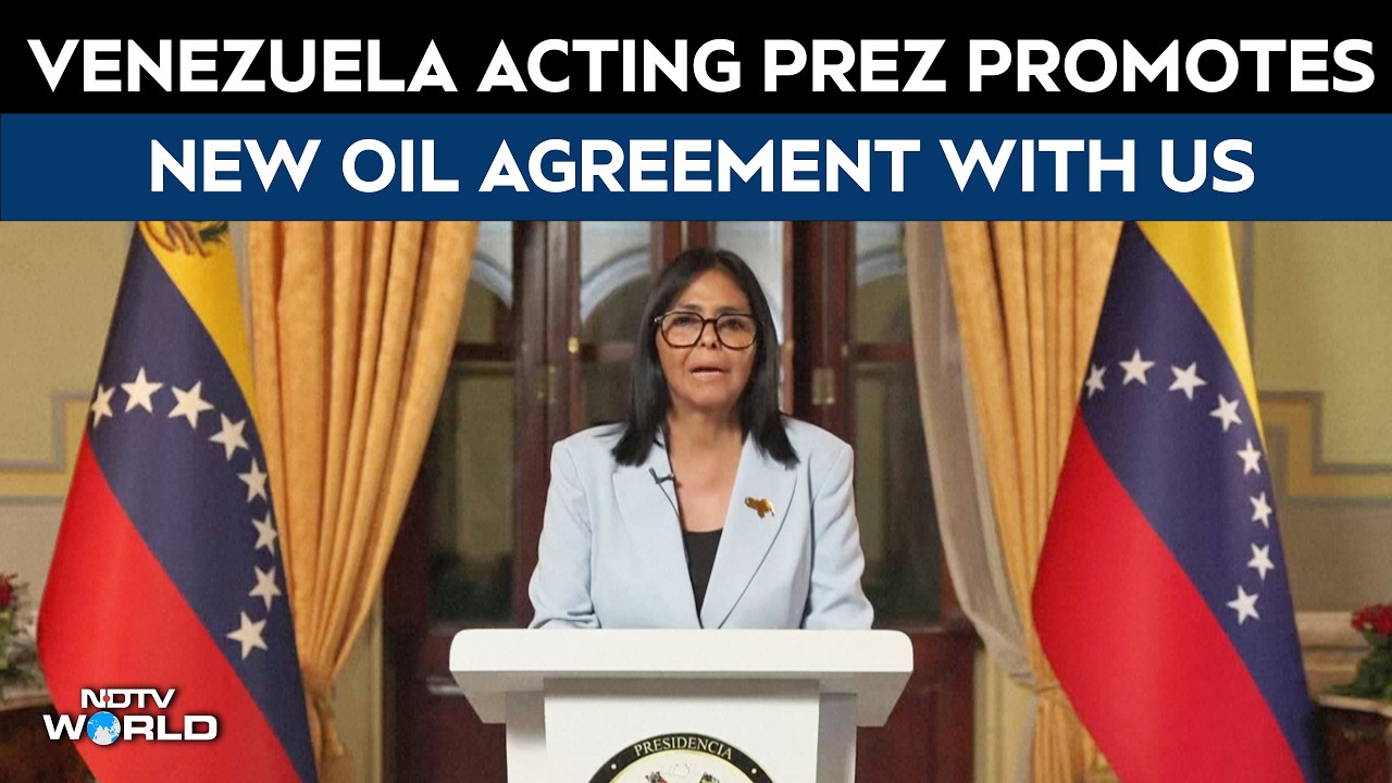 Venezuela Acting President Rodríguez Promotes New Oil Agreement With US In Televised Address