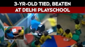 Delhi School News | 3-Year-Old Tied To Chair, Beaten At Delhi Playschool; Nanny Arrested