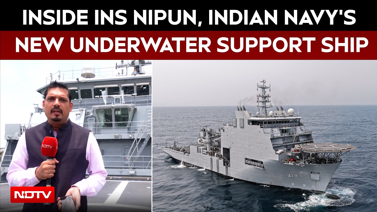 Inside INS Nipun: Indian Navy Commissions New Diving Support Vessel | NDTV On-Board