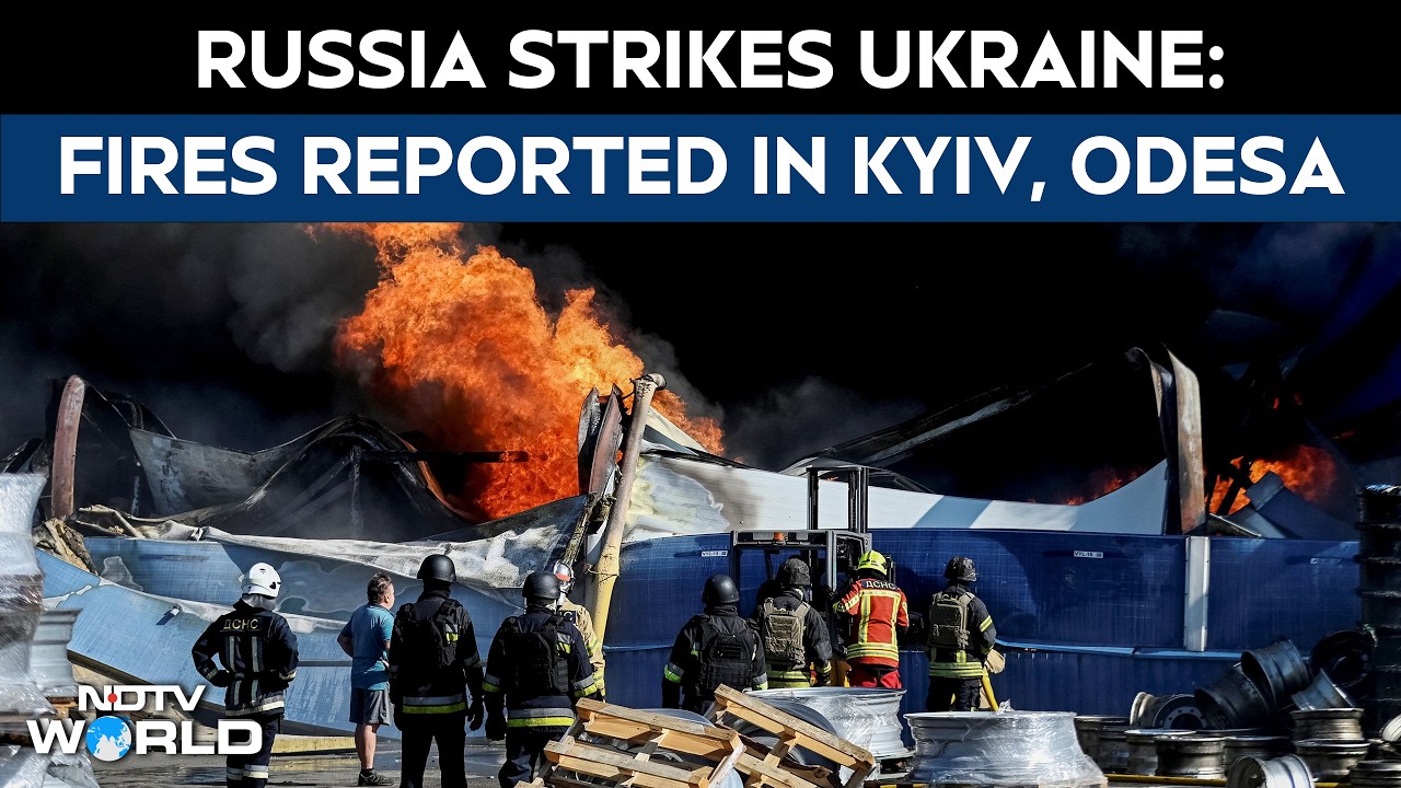 Russia Strikes Ukraine: Fires Reported In Kyiv, Odesa After Overnight Attacks