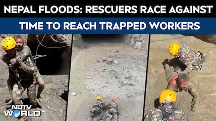 Nepal Flood Tragedy: Rescuers Dig Overnight For Trapped Hydropower Workers
