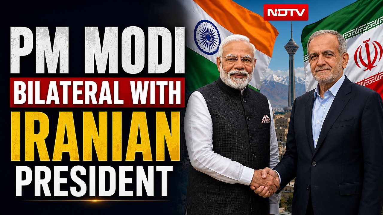 PM Narendra Modi Meets Iranian President Masoud Pezeshkian In Kyrgyzstan