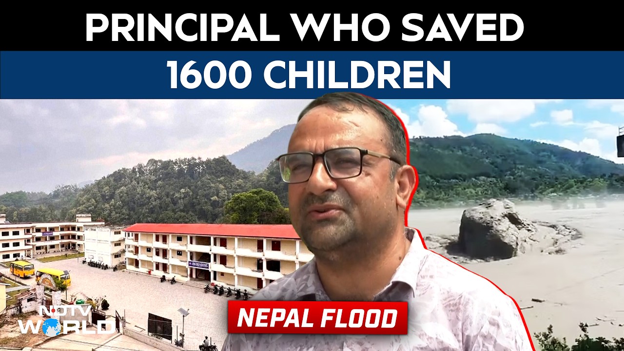 Nepal Teacher Received Flood Warning. What He Did Next Saved 1,643 Children