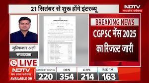 CGPSC मेंस 2025 का रिजल्ट जारी! 608 अभ्यर्थियों की इंटरव्यू में एंट्री