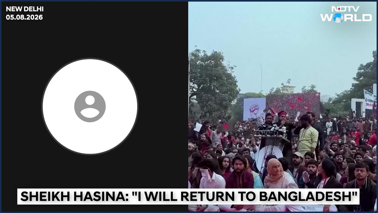 "Whatever Fate Awaits Me, I'll Return": Sheikh Hasina Gets Emotional