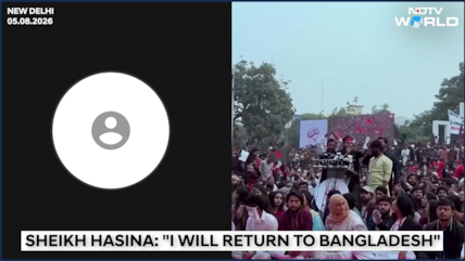 "Whatever Fate Awaits Me, I'll Return": Sheikh Hasina Gets Emotional