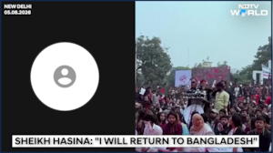 "Whatever Fate Awaits Me, I'll Return": Sheikh Hasina Gets Emotional
