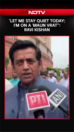 "Let Me Stay Quiet Today; I'm on a 'Maun Vrat'": BJP MP Ravi Kishan in Parliament