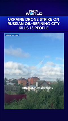 Ukraine Drone Strike On Russian Oil City Kills 13