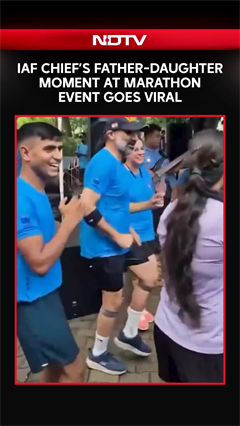 IAF Chief AP Singh&rsquo;s Father-Daughter Moment At Delhi Marathon Goes Viral