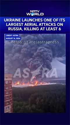 Ukraine Launches Major Drone Attack On Russia, At Least 6 Killed