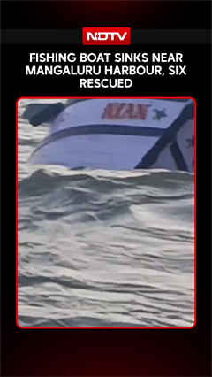 Karnataka News | Fishing Boat Sinks Near Mangaluru Harbour, Six Rescued