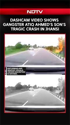 On Camera, Atiq Ahmed's Son's Car Crashes, Kills 2