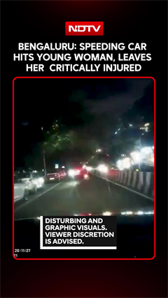 Bengaluru: Speeding Car Hits Young Woman, Leaves Her  Critically Injured