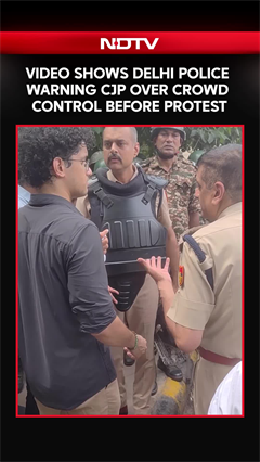 New Video Shows Delhi Police Warning CJP Over Crowd Control Before Protest