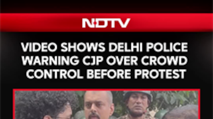 New Video Shows Delhi Police Warning CJP Over Crowd Control Before Protest