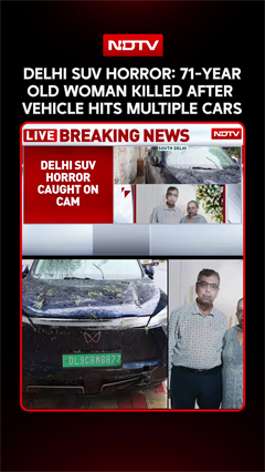 Delhi SUV Crash | 71-Year-Old Woman Killed After Speeding SUV Hits Multiple Cars