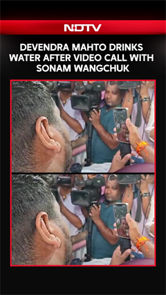 Jharkhand Protest: Devendra Mahto Drinks Water After Video Call With Sonam Wangchuk