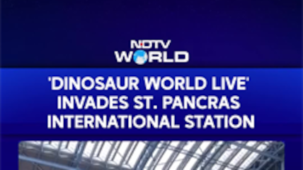 'Dinosaur World Live' Invades St. Pancras International Station