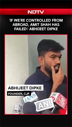 Abhijeet Dipke Hits Back At Foreign Funding Claims, Targets Amit Shah | CJP NEET Protest