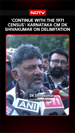 'Continue With The 1971 Census': Karnataka CM DK Shivakumar On Delimitation