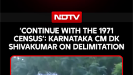 'Continue With The 1971 Census': Karnataka CM DK Shivakumar On Delimitation