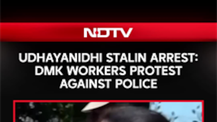 DMK Workers Gather Outside Udhayanidhi Stalin&rsquo;s Residence Amid Police Presence