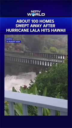 About 100 homes swept away after Hurricane Lala Hits Hawaii