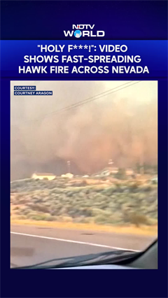 "Holy F***!": Video Shows Fast-Spreading Hawk Fire Across Nevada