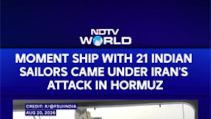 Moment Ship With 21 Indian Sailors Came Under Iran's Attack In Strait Of Hormuz