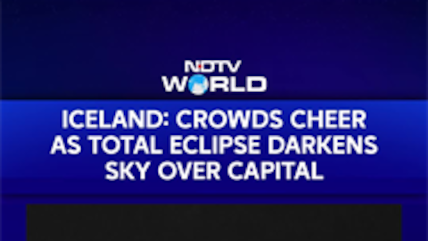 Iceland: Crowds Cheer as Total Solar Eclipse Darkens Reykjavik Sky