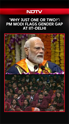 PM Modi Calls For More Women Medalists At IIT Delhi Convocation
