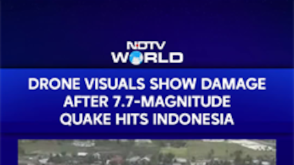 Chaotic Scenes As Earthquake Rattles Indonesia Caught On Cam