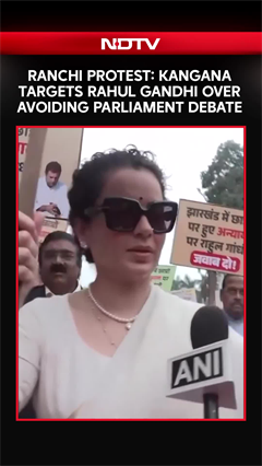 BJP MP Kangana Ranaut Targets Rahul Gandhi Over Parliament Deadlock