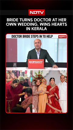 Video: Kerala News | Bride Turns Doctor At Her Own Wedding, Wins Hearts In Kerala