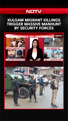 Kulgam Terror Strike: Massive Hunt On After Two Migrant Workers Killed | Jammu and Kashmir News