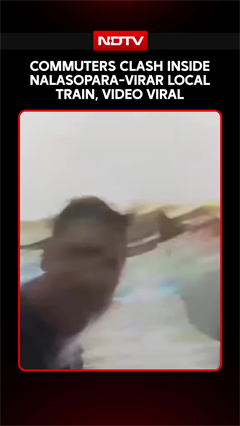 Commuters Clash Inside Nalasopara-Virar Local Train, Fight Caught On Camera