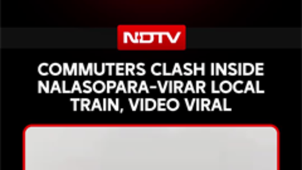 Commuters Clash Inside Nalasopara-Virar Local Train, Fight Caught On Camera
