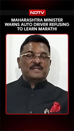 Video: Maharashtra Minister Warns Of Action Against Auto Drivers Refusing To Learn Marathi