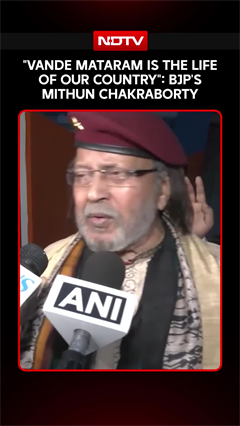 "Vande Mataram Is The Life Of Our Country": Actor And BJP Leader Mithun Chakraborty