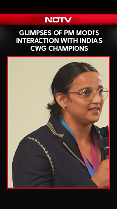 Glimpses of PM Modi's Interaction With India's Commonwealth Game Champions