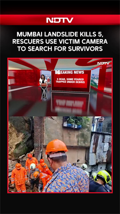 Kurla Landslide | Mumbai Landslide Kills 5, Rescuers Use Victim Camera To Search For Survivors