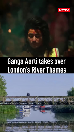 Ganga Aarti Takes Over London's River Thames