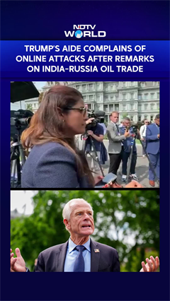 Video: Trump's Aide Complains Of Online Attacks After Remarks On India's Russian Oil Trade