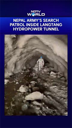 On Camera, Nepal Army's Search Patrol Inside Langtang Hydropower Tunnel